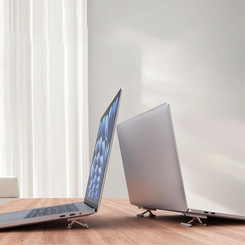 حامل كمبيوتر محمول قابل للتعديل لتعزيز التبريد بتصميم غير قابل للانزلاق متوافق مع MacBook Air والأجهزة اللوحية - Image 2